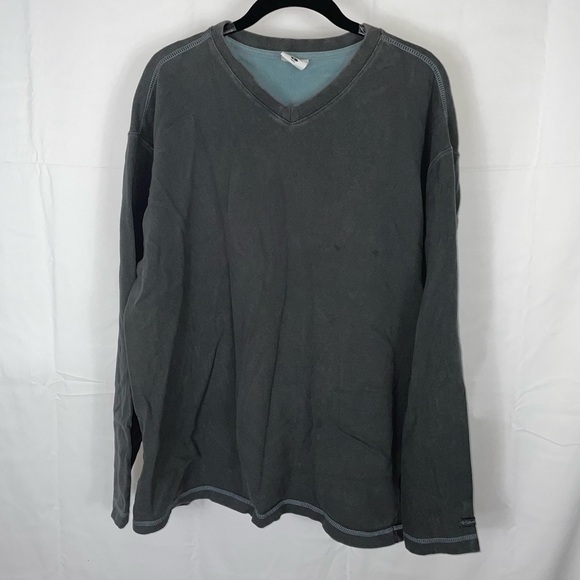 Columbia Top Pullover Sweatshirt V-Neck Long Sleeve Thermal Fleece Casual Shirt - Picture 1 of 9